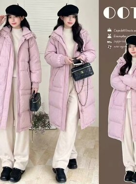 孕妇秋冬保暖中长款羽绒服