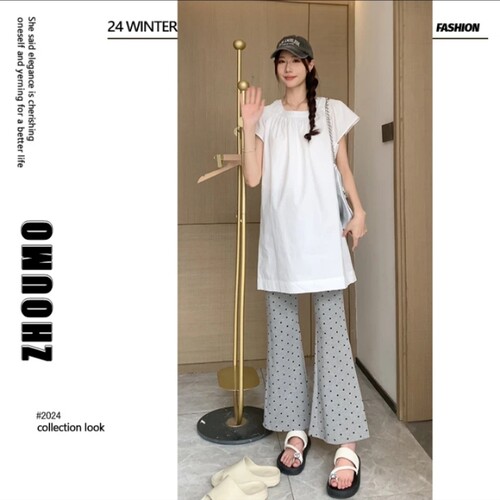 韩版夏季宽松孕妇套装