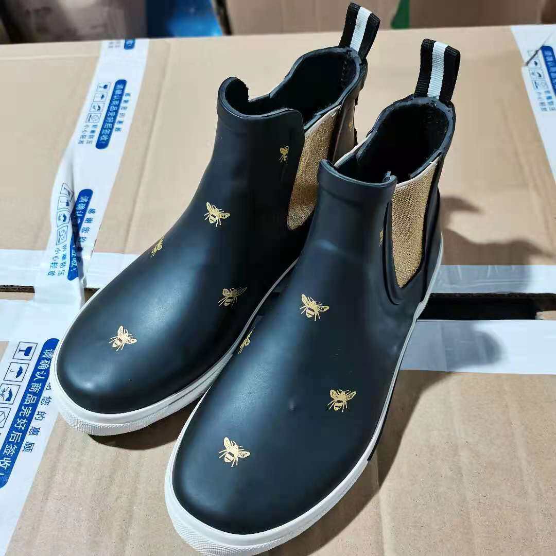 时尚轻便低帮短款男女同款雨鞋橡胶防水防滑花园鞋水鞋套鞋雨靴