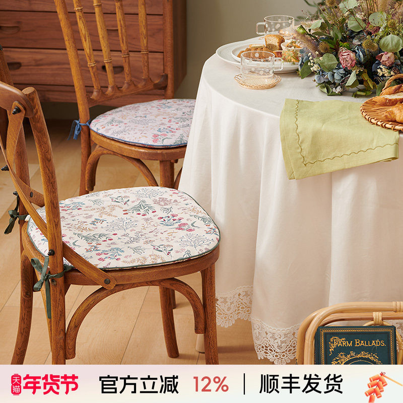 阳春小镇坐垫椅子垫餐椅垫布艺田园方形棉凳子沙发茶桌椅子垫定制,居家布艺,椅垫,淘宝优惠券,粉丝福利购,淘宝优惠卷