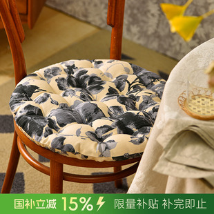 阳春小镇坐垫座垫餐椅家用实木红木中式 加厚圆形防滑 四季 通用冬季