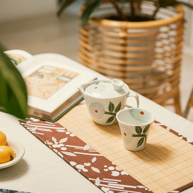 阳春小镇茶席垫纯手工制作