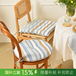 通用红木中式 阳春小镇椅垫坐垫家用四季 实木加厚餐椅防滑圆形座垫