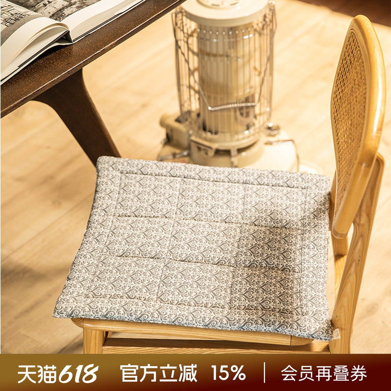 阳春小镇椅垫坐垫正方形座垫办公室家用四季木椅餐椅红木椅中式椅