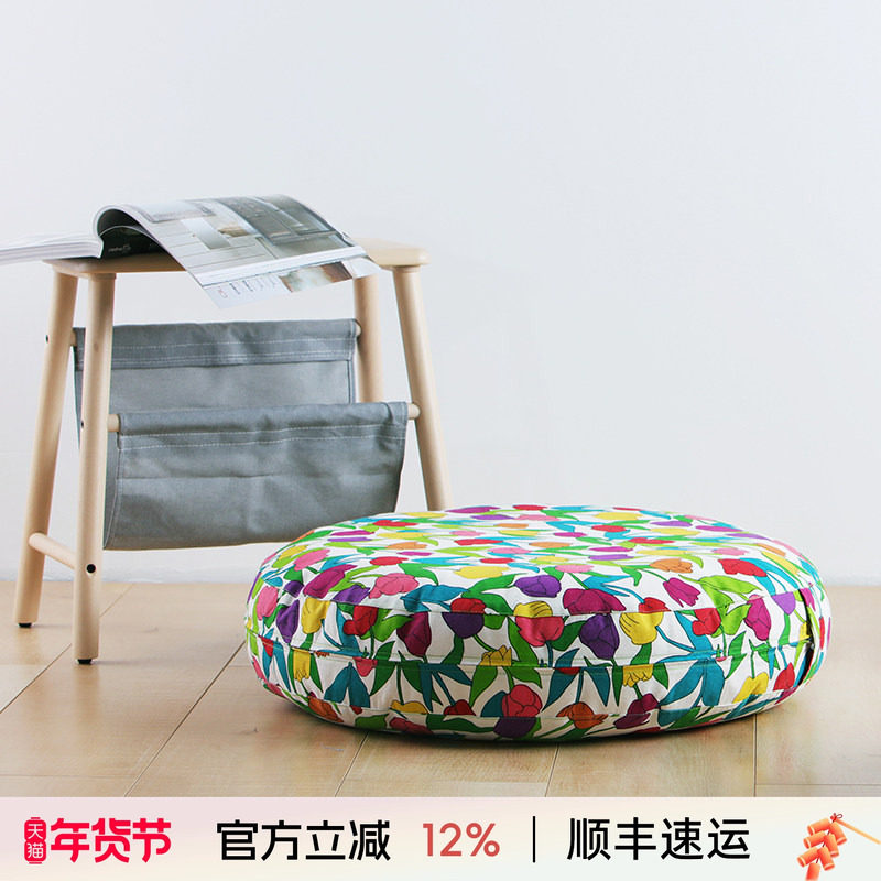 阳春小镇大圆垫瑜伽圆垫家用垫子榻榻米飘窗垫蒲团屁股垫,居家布艺,蒲团,淘宝优惠券,粉丝福利购,淘宝优惠卷