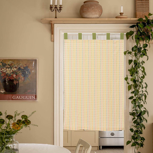 阳春小镇纯棉色织面料柔软有垂感