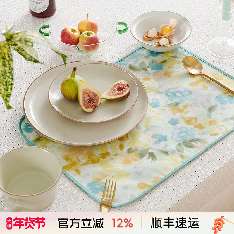 阳春小镇餐桌防水餐垫防油碗垫中式防污多功能可冲洗西餐垫,居家布艺,餐垫,淘宝优惠券,粉丝福利购,淘宝优惠卷