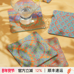 阳春小镇杯垫隔热垫茶杯垫子家用高级感轻奢高档精致杯垫杯托杯垫