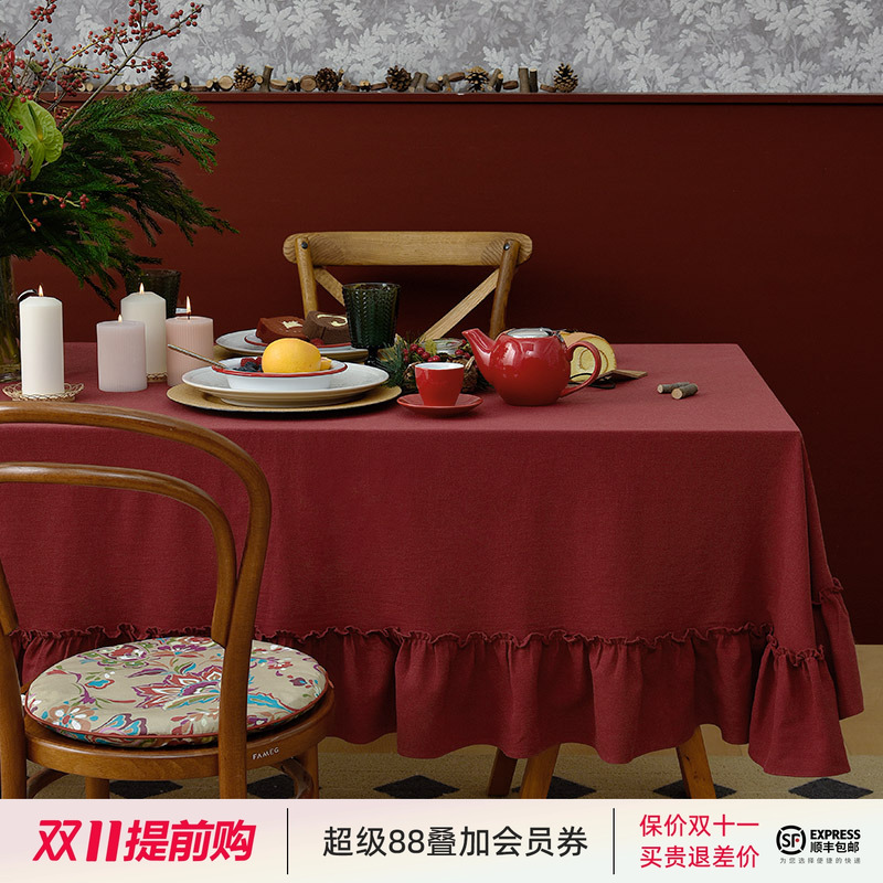 复古桌布阳春小镇纯棉美式
