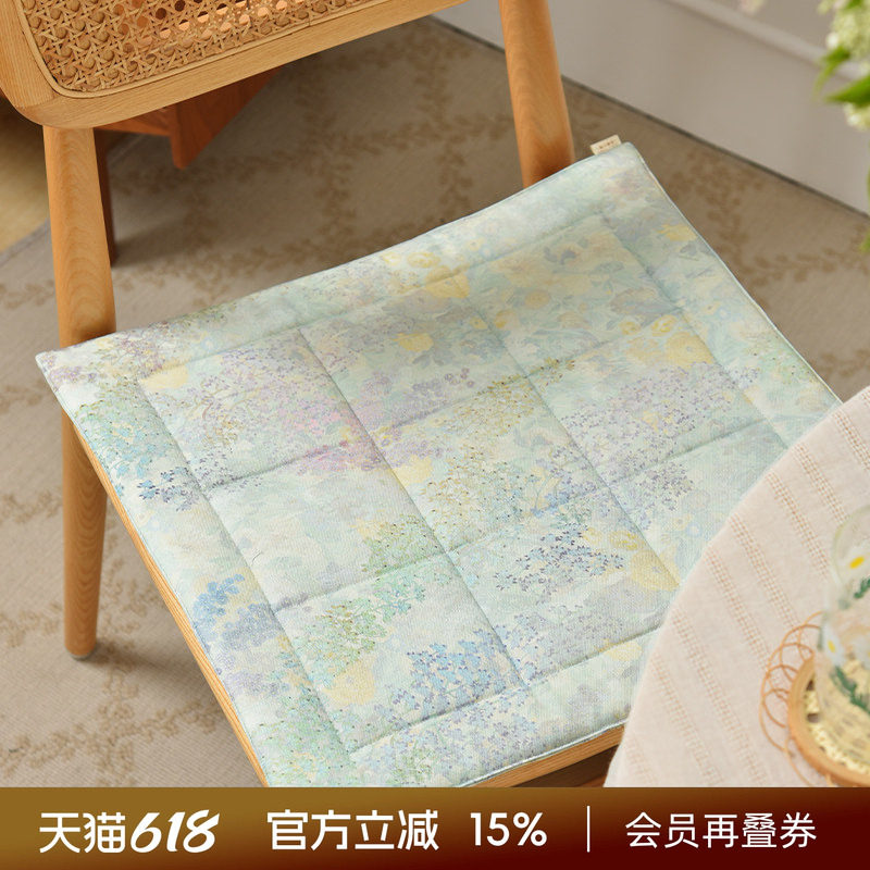 阳春小镇餐桌椅垫家用坐垫办公室四季通用马蹄形棉方椅垫圆椅垫