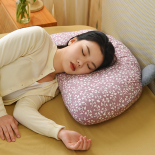阳春小镇小熊软枕头腰枕两用成人颈椎睡眠腰靠单人头枕床头可拆洗