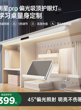 童画林护眼灯儿童学生学习写作业专用国aa级书吸顶层板阅读灯