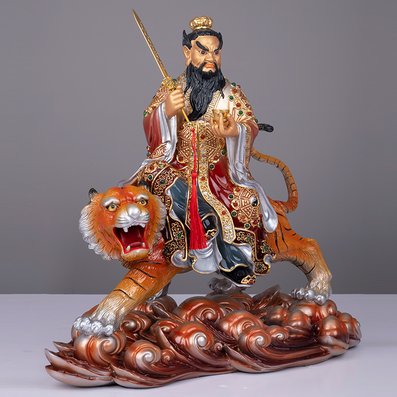 熙曼蒂黄铜张天师道家神像龙虎山执剑张天师张道陵正一真人佛像_虎窝淘