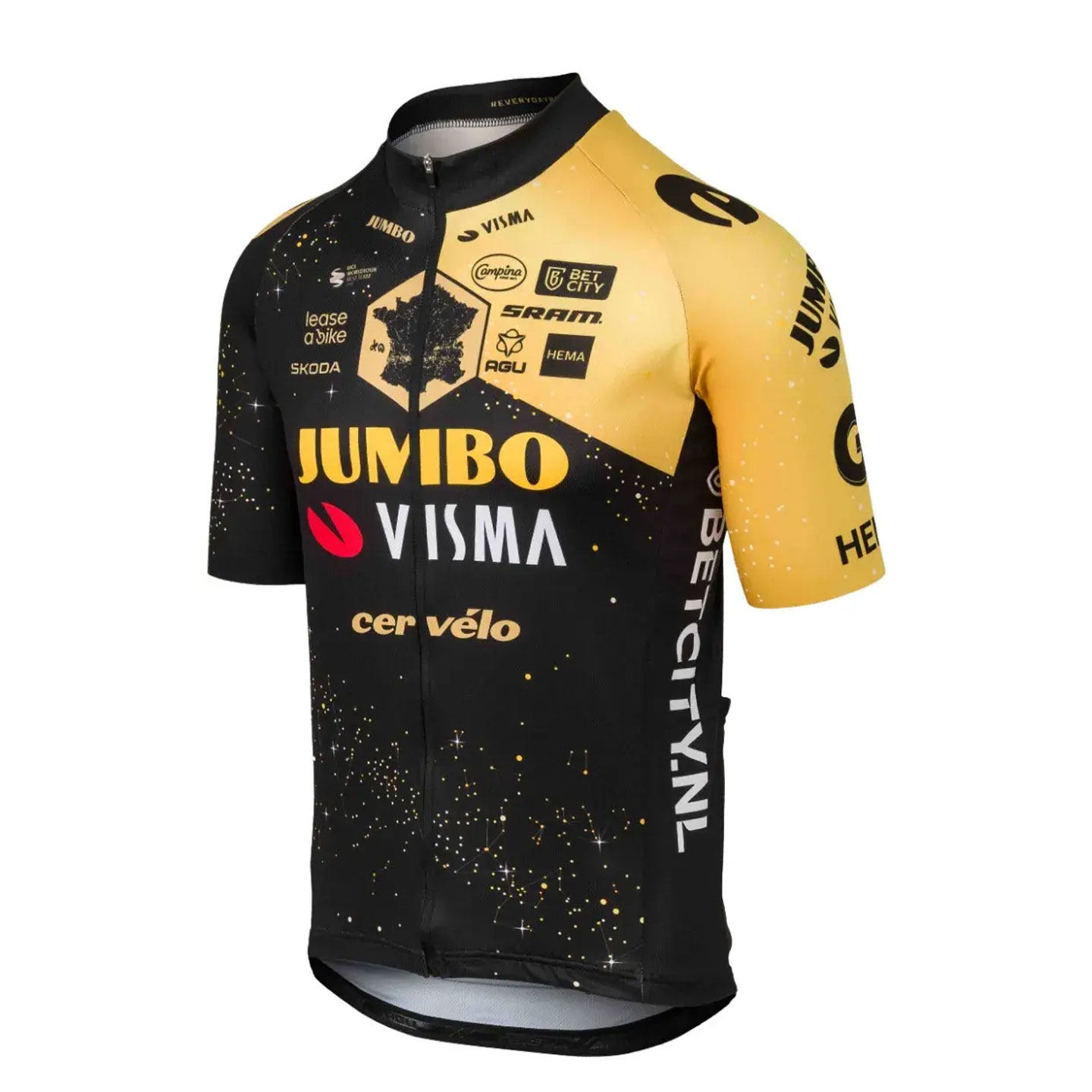 Ceverlo Visma 2023款环法星空特别版骑行服公路车透气短袖复刻版