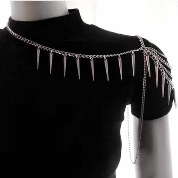 外贸饰品欧美流行朋克铆钉单肩