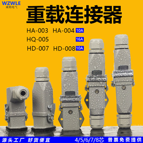 重载连接器航空插头WZWLe对接