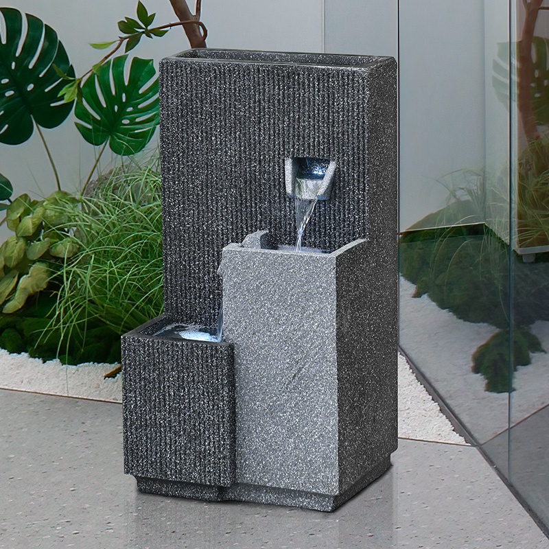 轻奢流水喷泉客厅循环水景装饰品