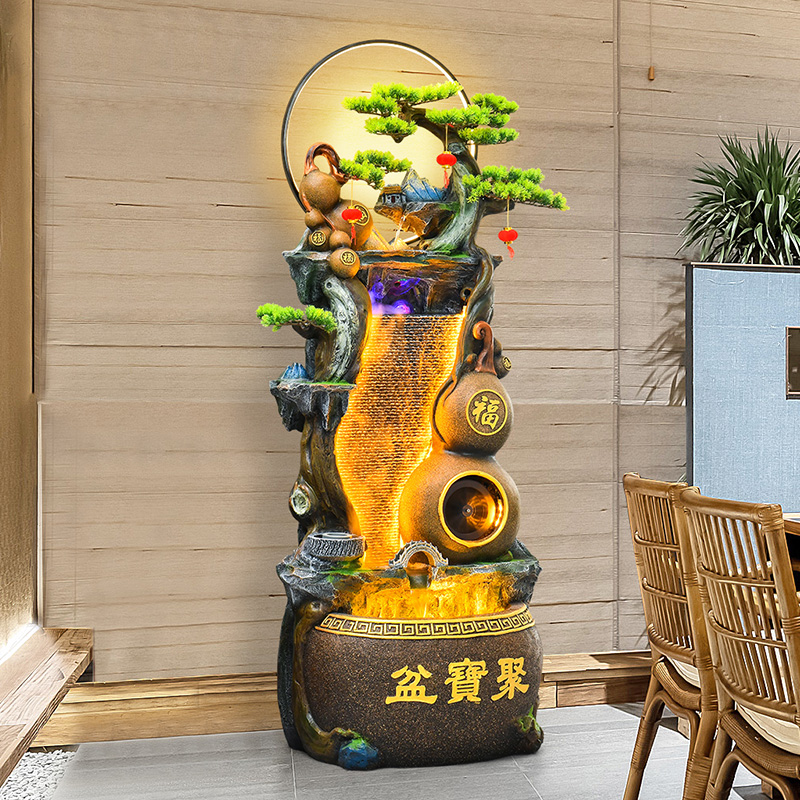 假山流水喷泉造景摆件循环水景