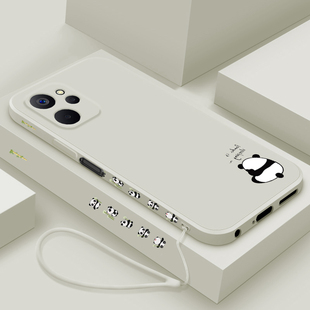 适用realme真我10pro手机壳10s新款10液态硅胶保护套por男女5G真我10pro+镜头全包防摔软壳十RMX3687外壳熊猫