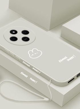 适用红米14R手机壳新款5G小米redmi14r液态硅胶保护套镜头全包防摔软壳男女生2411DRN47C创意卡通网红开心兔