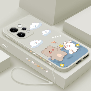 适用vivos50手机壳新款s50promini液态硅胶保护套vivo镜头全包防摔超薄软壳s30男女情侣卡通可爱外壳小熊小兔