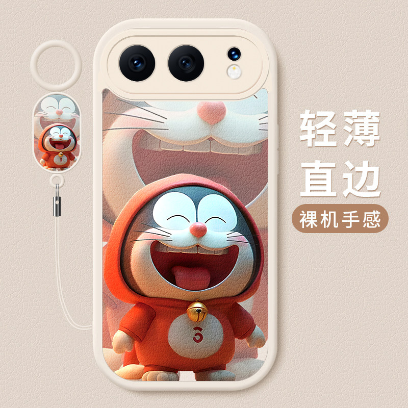 适用荣耀500手机壳新款华为honor500pro小羊皮硅胶软壳MEP-AN00镜头全包防摔保护套MEY潮男女生创意卡通哆啦