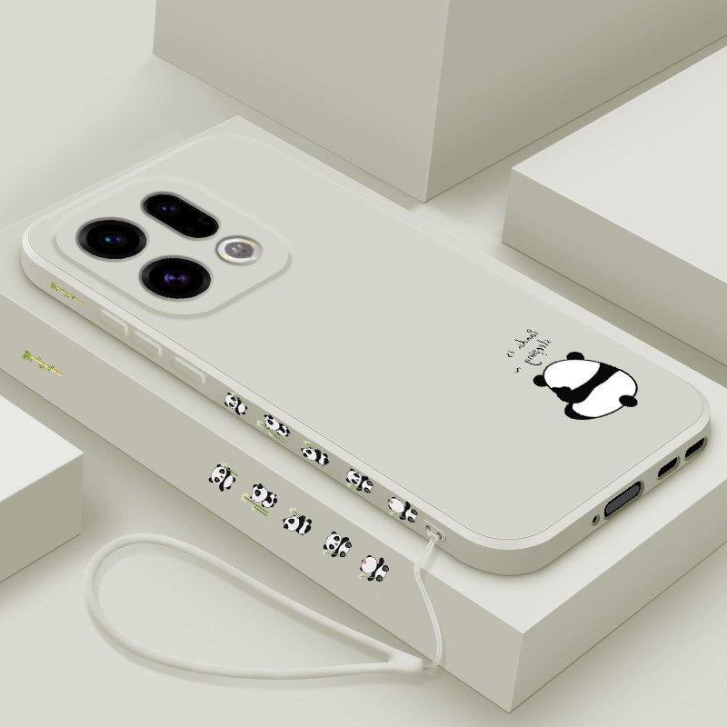 适用oppofindx9手机壳新款findx9pro液态硅胶保护套oppo镜头全包防摔软壳findx9男女生网红卡通可爱外壳熊猫