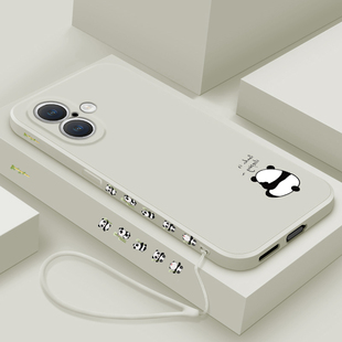 适用苹果16手机壳新款iphone16pro液态硅胶软壳16plus镜头全包16promax防摔保护套ip十六男女生卡通可爱熊猫