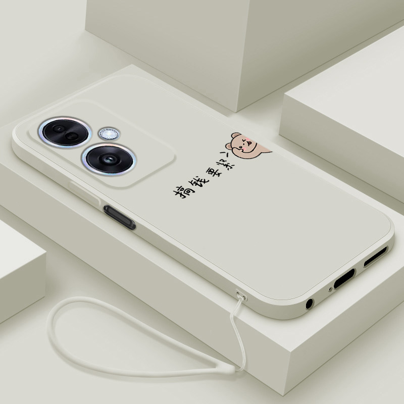 适用oppoa1s手机壳新款a1pro液态硅胶软壳a1i男女生A1x镜头全包防摔a1活力版保护套A1个性创意5G简约外搞钱熊