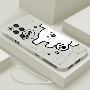 适用红魔11pro手机壳新款努比亚红魔11pro+液态硅胶软壳NX809J镜头全包防摔保护套游戏男女情侣创意卡通hello