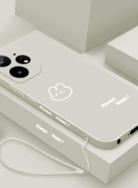 适用realme真我Neo7手机壳新款Neo7turbo液态硅胶保护套真我Neo7x镜头全包Neo7se防摔软壳男女情侣卡通开心兔