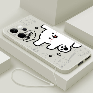 适用vivos50手机壳新品s50promini液态硅胶软壳vivo镜头全包防摔保护套s30男女情侣款网红个性创意卡通hello