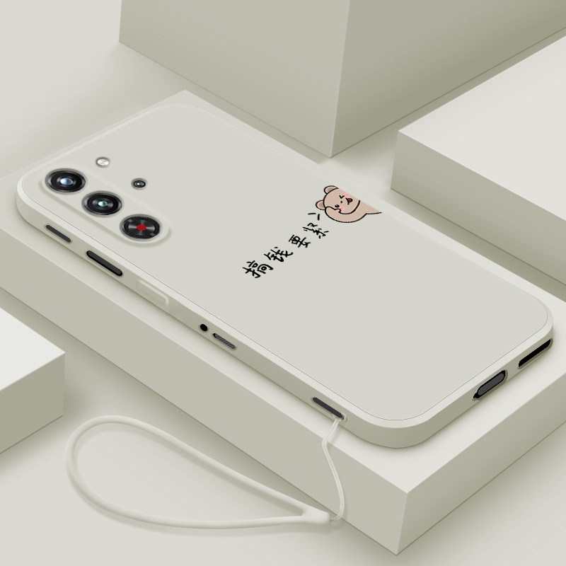 适用红魔10pro手机壳新款努比亚红魔10pro+液态硅胶软壳pr0十镜头全包防摔保护套电竞游戏散热男女卡通搞钱熊