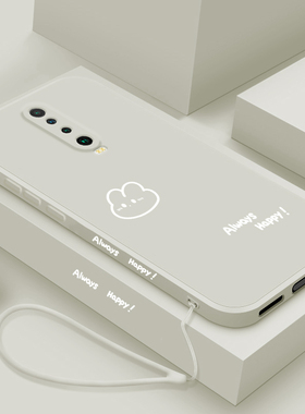 适用红米K30手机壳新款5G小米redmi K30pro液态硅胶保护套k30i女极速版全包防摔k30s至尊纪念版软外壳开心兔