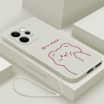 适用vivos50手机壳新款s50promini液态硅胶软壳vivo镜头全包防摔超薄保护套s30男女情侣网红卡通可爱外壳ou熊