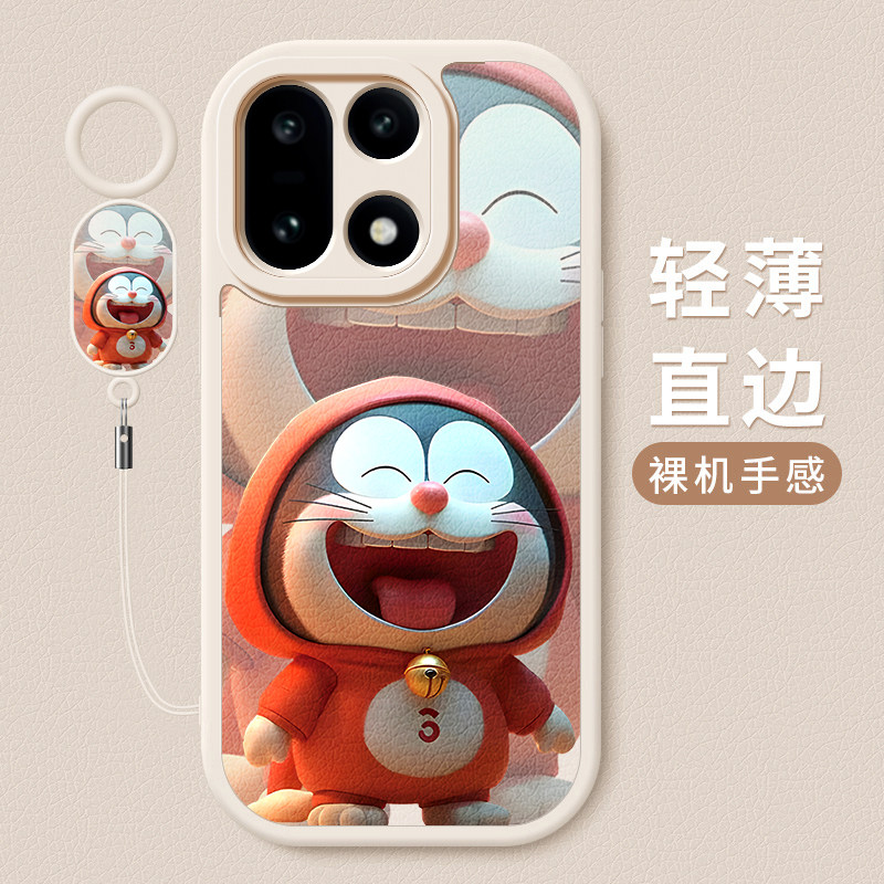 适用一加15手机壳新款oneplus15小羊皮硅胶软壳1+15镜头全包防摔保护套十五oppo男女生个性创意卡通外壳哆啦