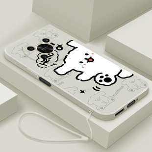 适用荣耀x30手机壳新款华为honorX30i液态硅胶保护套x30max镜头全包防摔软壳TFY-AN00潮男女生卡通可爱hello