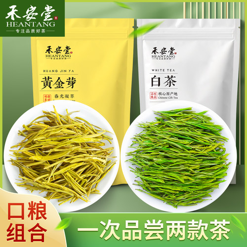 禾安堂绿茶黄金芽安吉白茶正品官方旗舰店茶叶2025新茶自己喝袋装