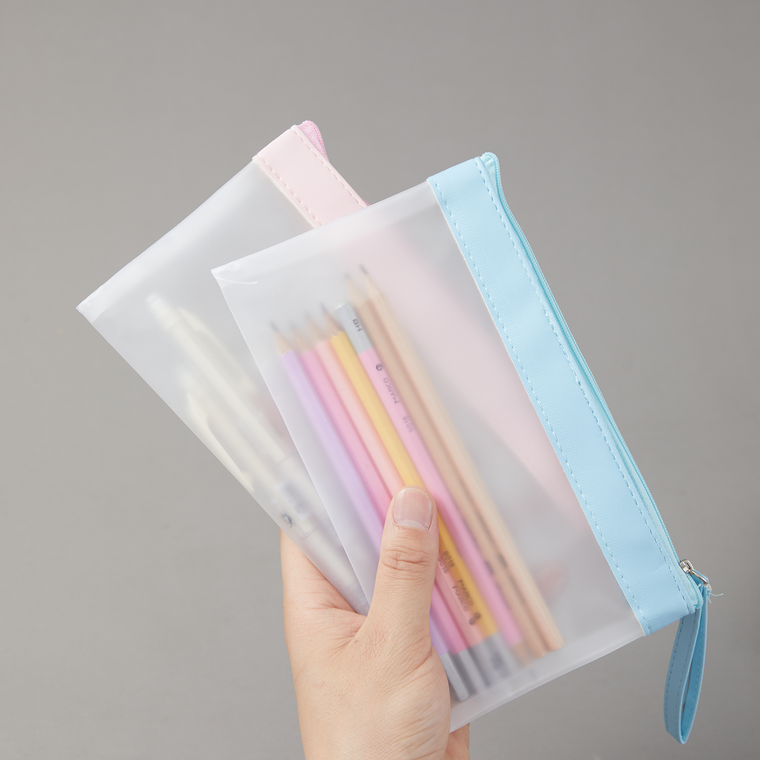 透明笔袋高颜值考试用大容量