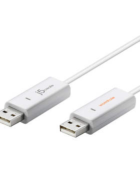 j5create JUC400 USB2.0电脑资料数据对拷对传线 支持Windows+Mac