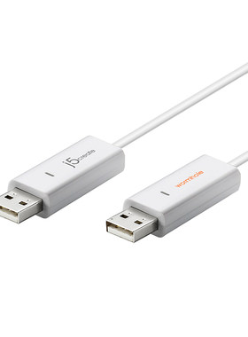 j5create JUC400 USB2.0电脑资料数据对拷对传线 支持Windows+Mac