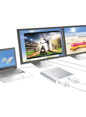 J5create扩展坞JUA365外置显卡USB 3.0转HDMI输出4K2K支持MAC多屏