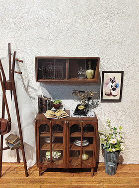 diy小屋派淇创意模型娃娃手工12分配件新手拼装简约北欧家具柜子