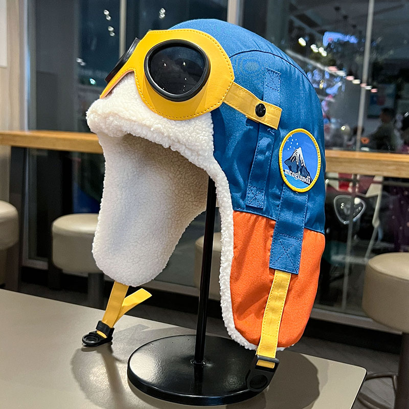 飞行员帽男女护目镜冬季