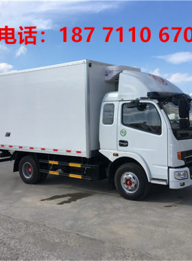 湖北程力瓜果蔬菜保温车 冷藏车 鲜肉海鲜冷冻车  压缩箱推板油缸