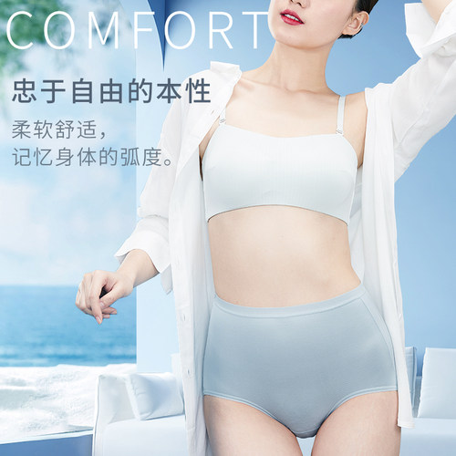 高腰内裤莫代尔透气女士