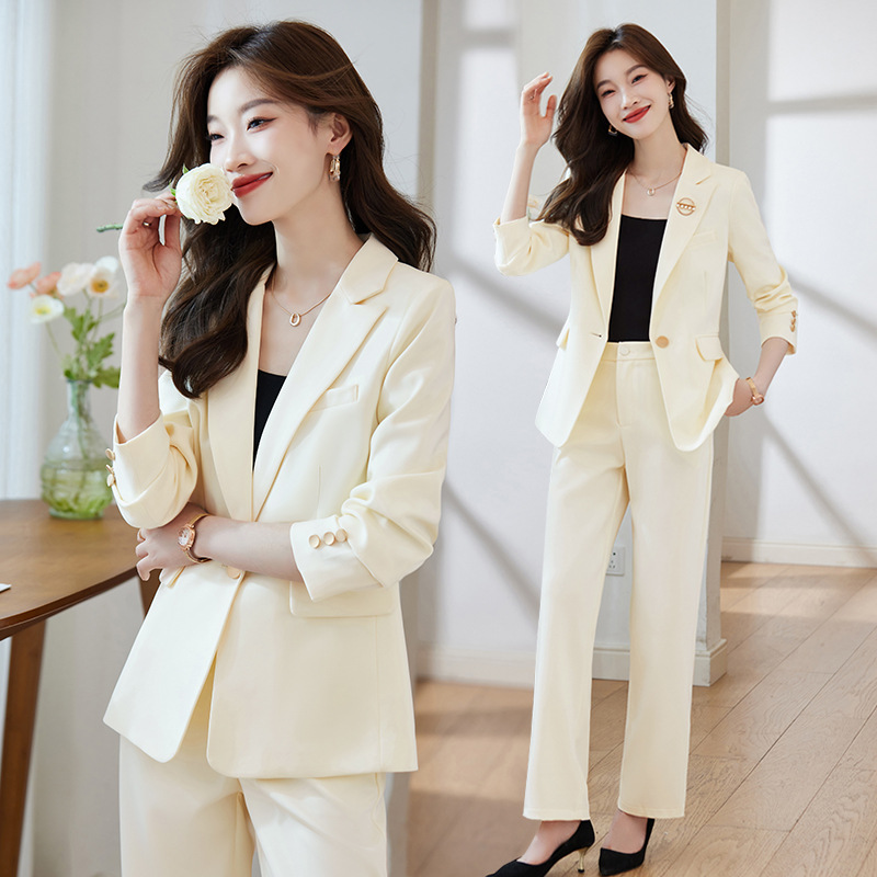 西装外套女2026春秋新款高端职业装气质女神范正装时尚小西服套装