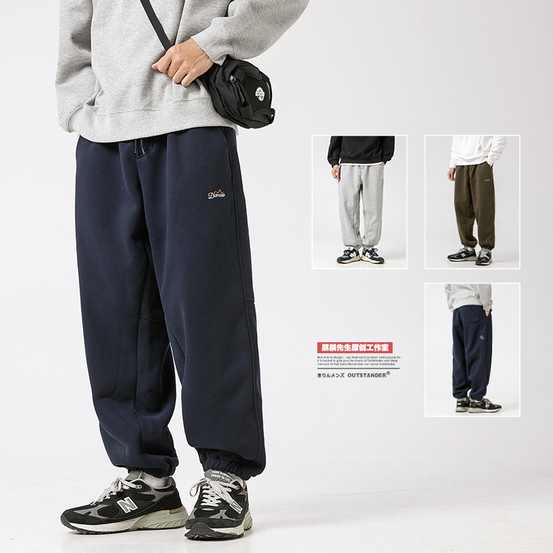 日系cityboy束脚运动针织卫裤