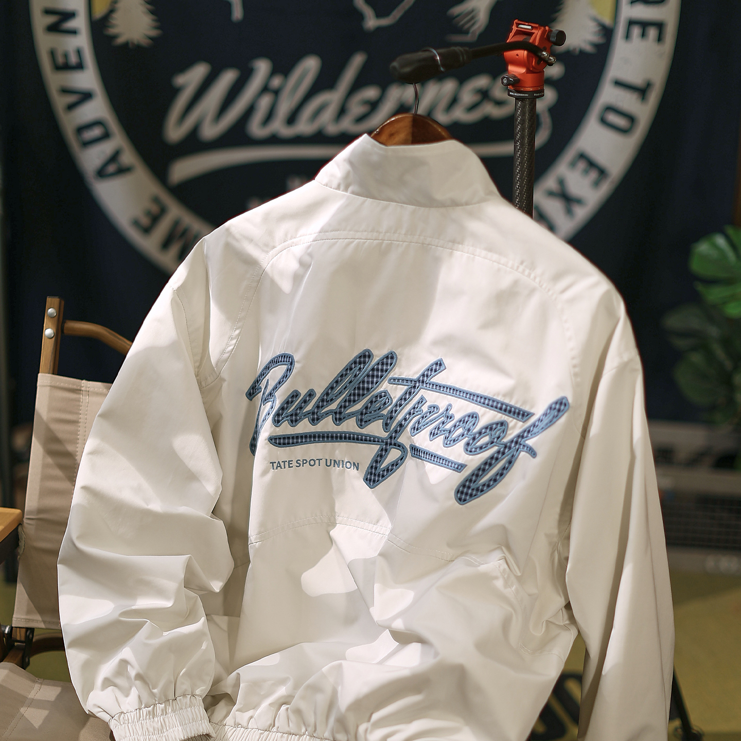 【藏经阁】秋季刺绣立领运动外套男休闲宽松情侣装潮牌翻领夹克