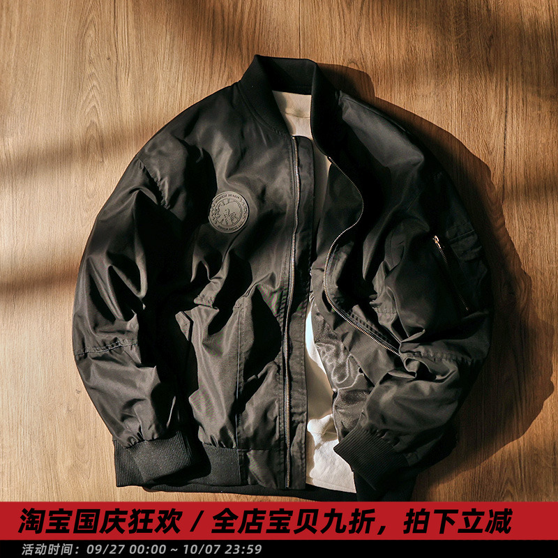 春秋MA1字母刺绣飞行夹克